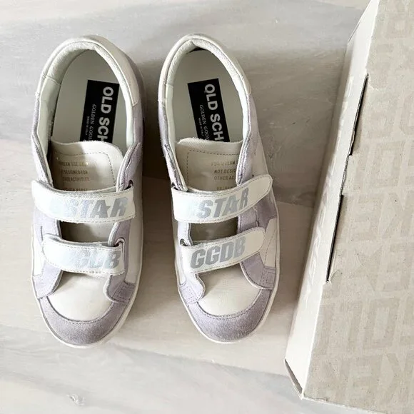 Golden Goose Old School Double Quarter Womens Velcro Lavender sz 37 - Picture 7 of 7